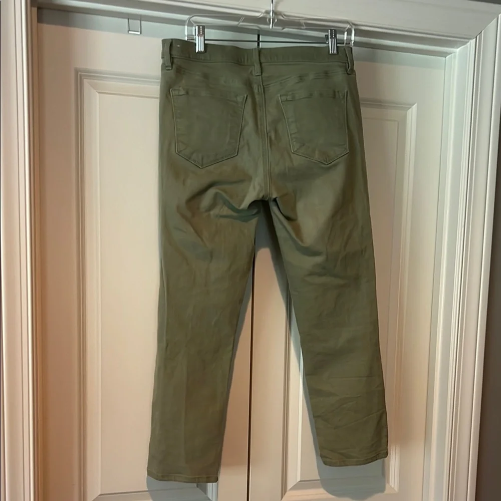LOFT Sage Green Modern Crop Jean size 6 - Picture 4 of 8